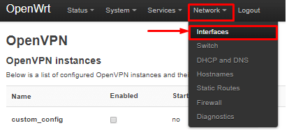 OpenVPN interface Creation Openwrt