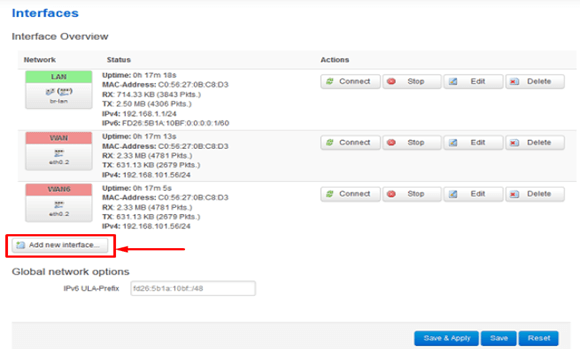 Add New Interface OpenVPN Openwrt