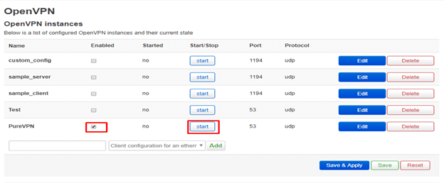 openwrt openvpn client connection completed