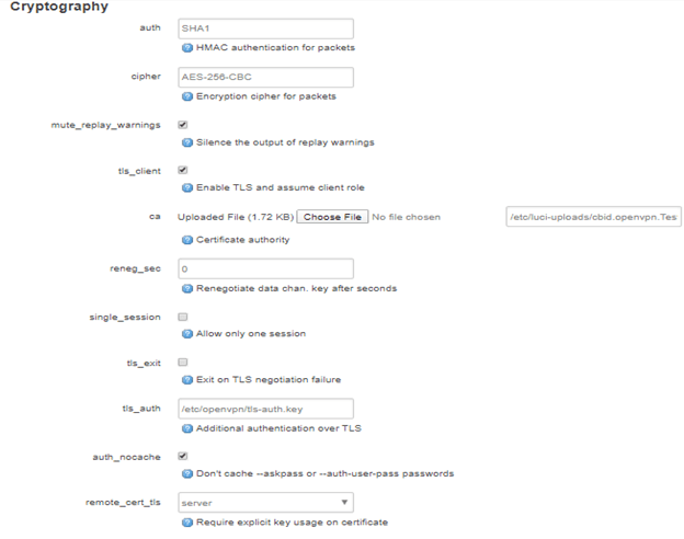 Cryptography openwrt openvpn